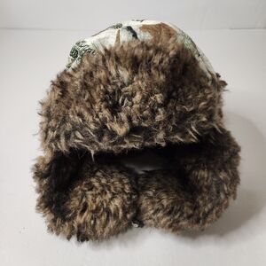 Dakota Dan Trapper Hat Unisex One Size Realtree Camouflage Print Faux Fur Lined